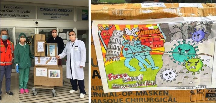 Dimerco supports donation of 80,000 COVID-19 masks for Italy