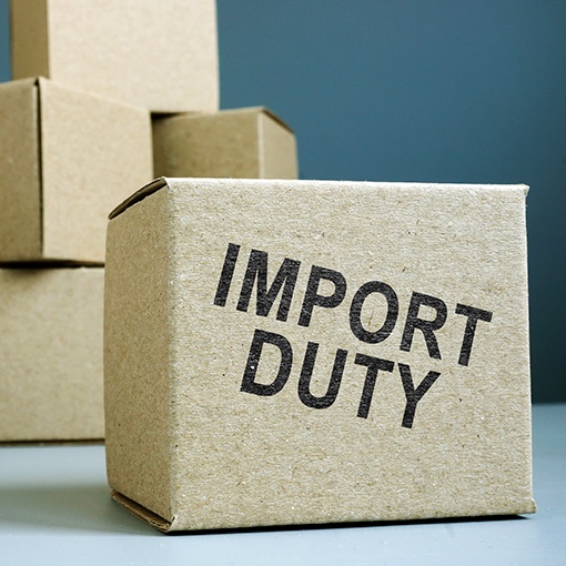 Bonded warehouse services - cardboard boxes and import duty