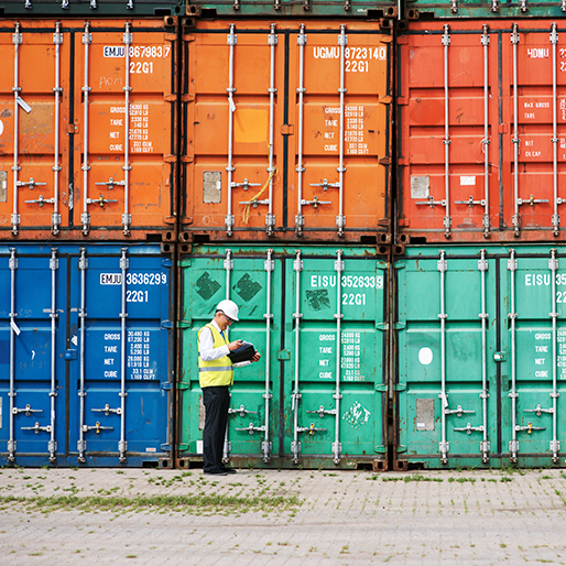 Checking shipping containers — freight forwarding services