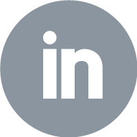 Linkedin logo in a circle