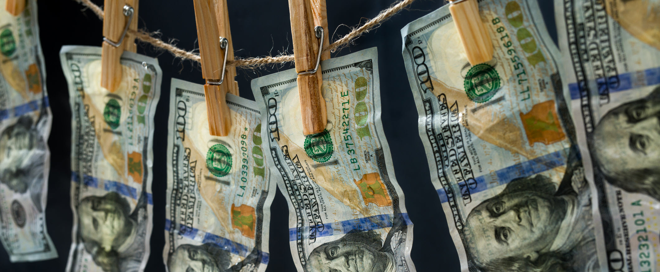 Depiction of money laundering