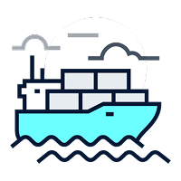 ocean freight icon