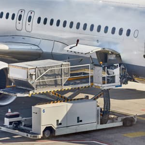loading cargo plane