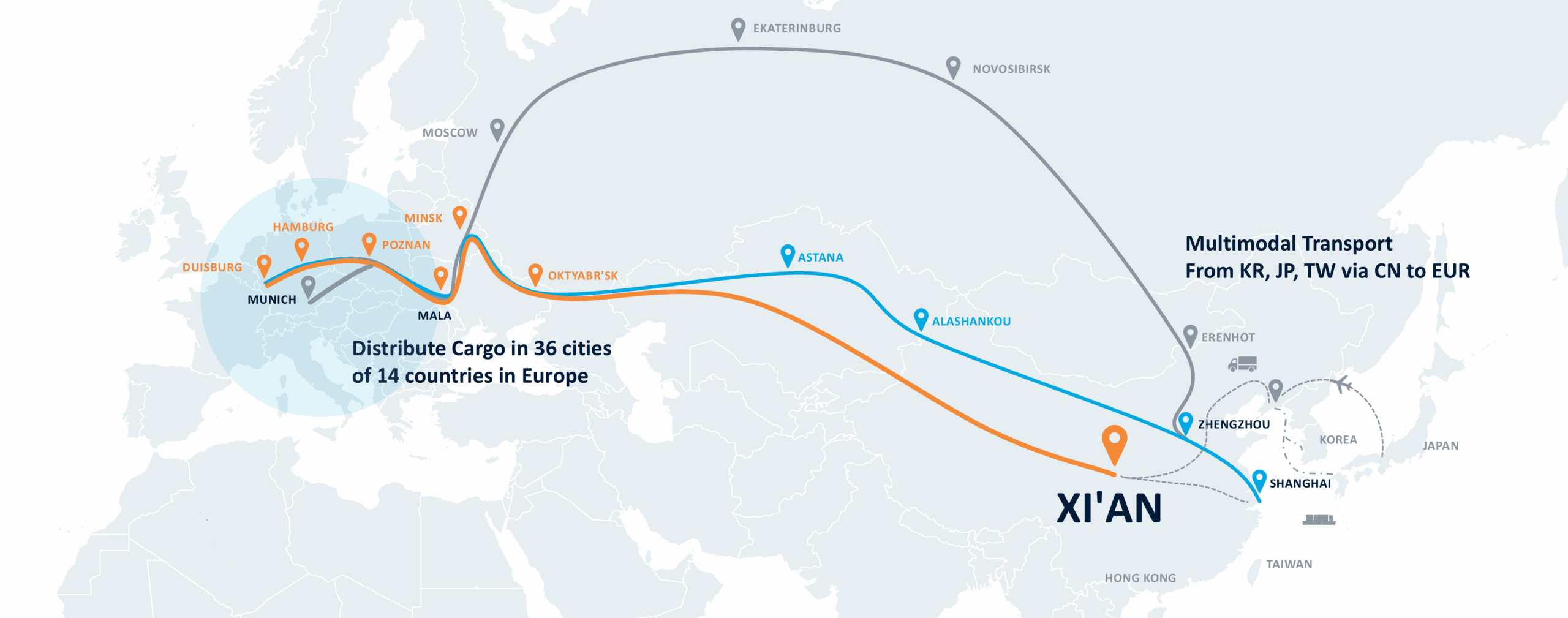 China to EU rail service