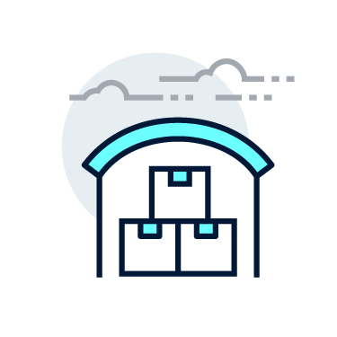 warehouse distribution icon