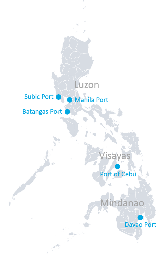 Major Seaports in the Philippines-Dimerco