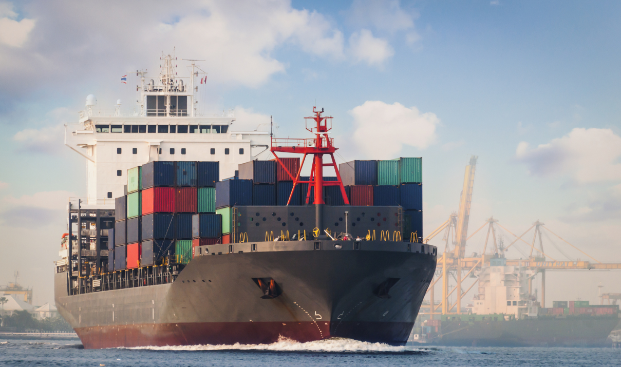 Container-Ship-at-Port-Highlighting-Global-Freight-Strategies Consumer electronics, Laptop Computer