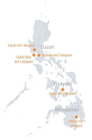 Major Philippines airports supporting international air freight and exports