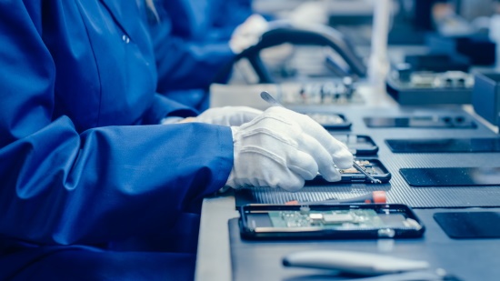 Logistics professionals planning a consumer electronics supply chain